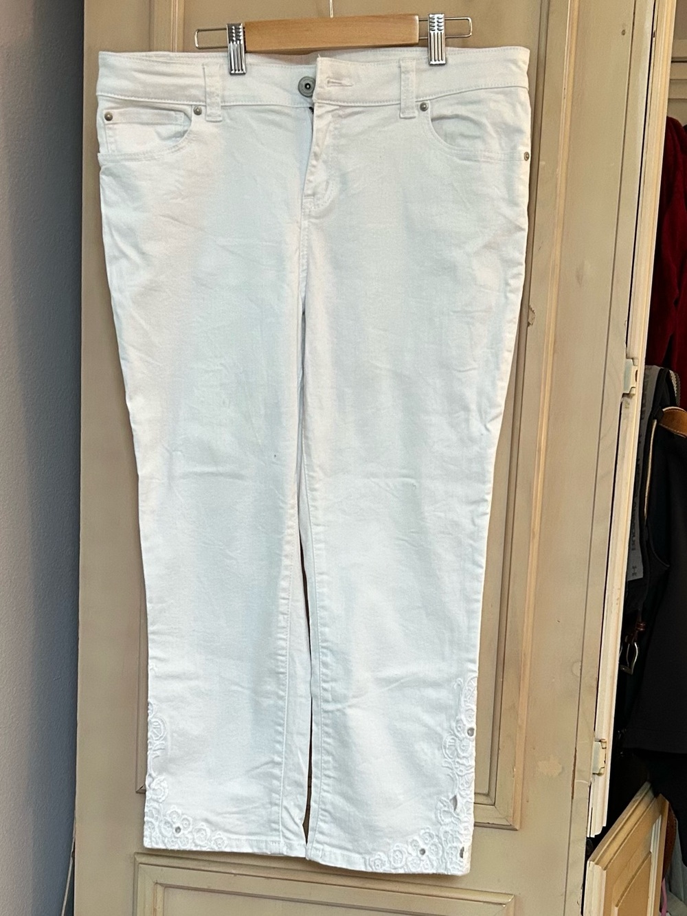 Inc Women's Embroidered Hem Jeans